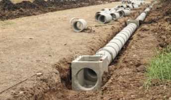 photo drainage system installation grading contractor asheville nc