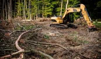 photo land lot clearing grading contractor asheville nc