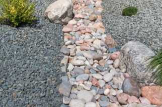 photo gravel stone sand mulch delivery installation asheville nc